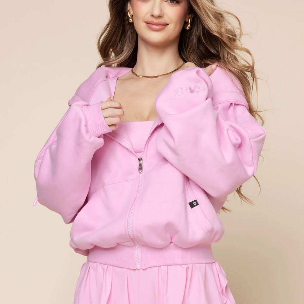 Popflex Zip Cloud Hoodie - Bubblegum - Picture 3 of 15